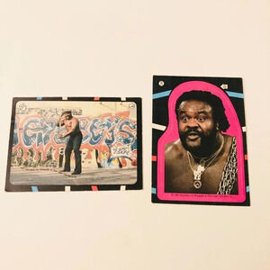 Vtg 1985 WWF Junkyard  Dog Titan Sports Wrestling Stickers